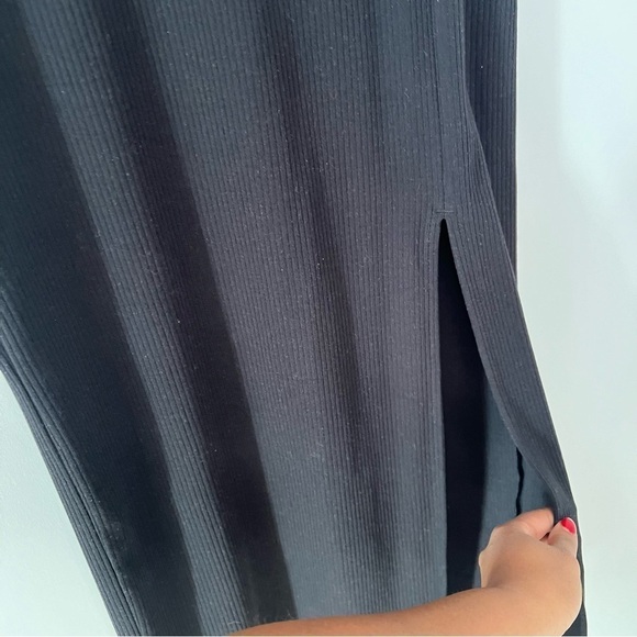 Porsha Williams black two piece co ord set turtleneck crop top maxi skirt fitted - Picture 9 of 13